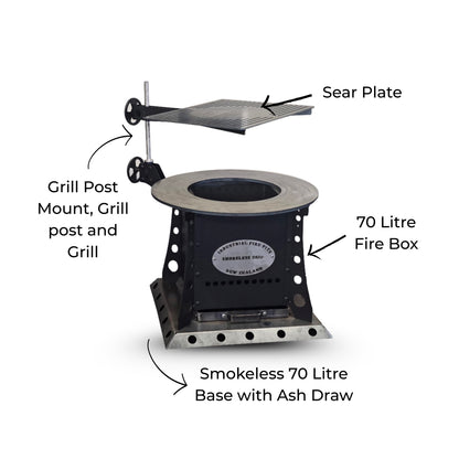 Hand-Crafted Balmac Industrial Fire Pits